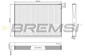 Bremsi FC0962C - FILTRO HABITACULO | CABIN FILTER