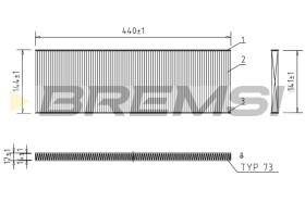 Bremsi FC0967 - FILTRO HABITACULO | CABIN FILTER