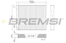 Bremsi FC0971C - FILTRO HABITACULO | CABIN FILTER