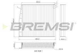 Bremsi FC0976C - FILTRO HABITACULO | CABIN FILTER