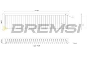 Bremsi FC0986 - FILTRO HABITACULO | CABIN FILTER