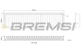 Bremsi FC0986C - FILTRO HABITACULO | CABIN FILTER