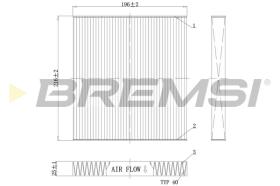 Bremsi FC0988 - FILTRO HABITACULO | CABIN FILTER