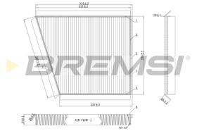 Bremsi FC0991 - FILTRO HABITACULO | CABIN FILTER