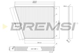 Bremsi FC0991C - FILTRO HABITACULO | CABIN FILTER