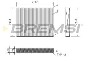Bremsi FC0993 - FILTRO HABITACULO | CABIN FILTER