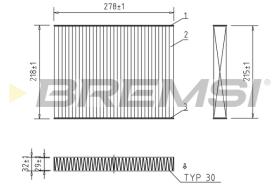 Bremsi FC0993C - FILTRO HABITACULO | CABIN FILTER