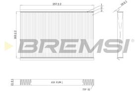 Bremsi FC1324 - FILTRO HABITACULO | CABIN FILTER