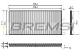 Bremsi FC1326 - FILTRO HABITACULO | CABIN FILTER