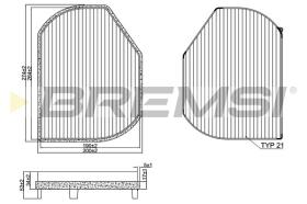 Bremsi FC1331 - FILTRO HABITACULO | CABIN FILTER