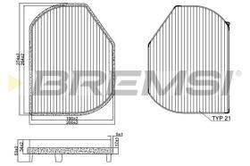 Bremsi FC1331C - FILTRO HABITACULO | CABIN FILTER