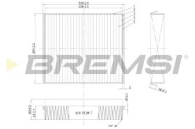 Bremsi FC1333 - FILTRO HABITACULO | CABIN FILTER