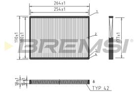 Bremsi FC1334 - FILTRO HABITACULO | CABIN FILTER