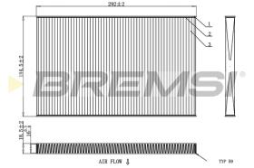 Bremsi FC1404 - FILTRO HABITACULO | CABIN FILTER