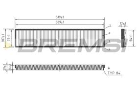 Bremsi FC1535 - FILTRO HABITACULO | CABIN FILTER