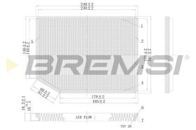 Bremsi FC1542C - FILTRO HABITACULO | CABIN FILTER