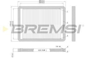 Bremsi FC1547 - FILTRO HABITACULO | CABIN FILTER