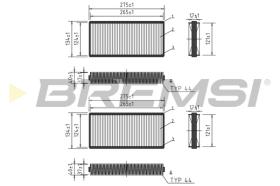 Bremsi FC1551 - FILTRO HABITACULO | CABIN FILTER