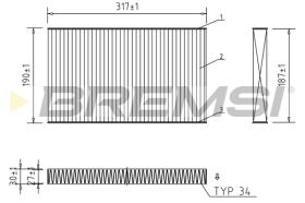 Bremsi FC1568C - FILTRO HABITACULO | CABIN FILTER