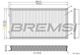 Bremsi FC1913 - FILTRO HABITACULO | CABIN FILTER