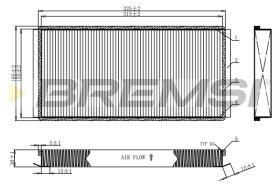 Bremsi FC1924 - FILTRO HABITACULO | CABIN FILTER