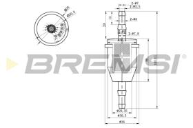 Bremsi FE0034 - FILTRO DE COMBUSTIBLE | FUEL FILTER