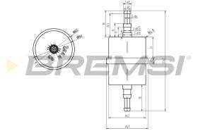 Bremsi FE0035 - FILTRO DE COMBUSTIBLE | FUEL FILTER
