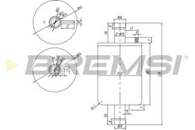 Bremsi FE0037 - FILTRO DE COMBUSTIBLE | FUEL FILTER