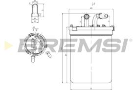 Bremsi FE0055 - FILTRO DE COMBUSTIBLE | FUEL FILTER