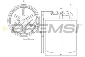 Bremsi FE0059 - FILTRO DE COMBUSTIBLE | FUEL FILTER