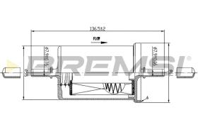 Bremsi FE0061 - FILTRO DE COMBUSTIBLE | FUEL FILTER