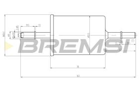 Bremsi FE0062 - FILTRO DE COMBUSTIBLE | FUEL FILTER