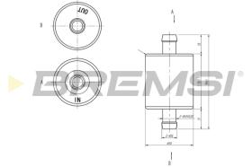 Bremsi FE0148 - FILTRO DE COMBUSTIBLE | FUEL FILTER