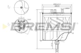 Bremsi FE0156 - FILTRO DE COMBUSTIBLE | FUEL FILTER
