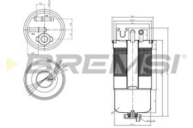 Bremsi FE0159 - FILTRO DE COMBUSTIBLE | FUEL FILTER