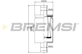 Bremsi FE0329 - FILTRO DE COMBUSTIBLE | FUEL FILTER