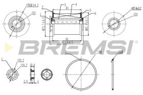 Bremsi FE0342 - FILTRO DE COMBUSTIBLE | FUEL FILTER