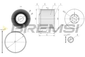 Bremsi FE0343 - FILTRO DE COMBUSTIBLE | FUEL FILTER