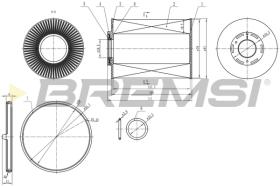 Bremsi FE0344 - FILTRO DE COMBUSTIBLE | FUEL FILTER