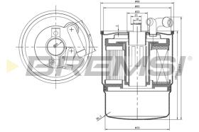 Bremsi FE0346 - FILTRO DE COMBUSTIBLE | FUEL FILTER