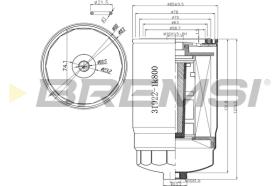 Bremsi FE0356 - FILTRO DE COMBUSTIBLE | FUEL FILTER