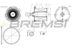 Bremsi FE0358 - FILTRO DE COMBUSTIBLE | FUEL FILTER