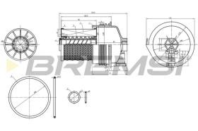 Bremsi FE0361 - FILTRO DE COMBUSTIBLE | FUEL FILTER
