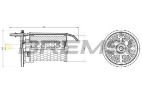 Bremsi FE0363 - FILTRO DE COMBUSTIBLE | FUEL FILTER