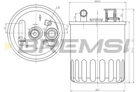 Bremsi FE0368 - FILTRO DE COMBUSTIBLE | FUEL FILTER