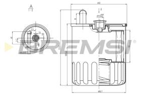 Bremsi FE0370 - FILTRO DE COMBUSTIBLE | FUEL FILTER
