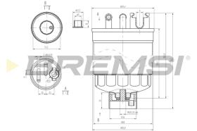 Bremsi FE0371 - FILTRO DE COMBUSTIBLE | FUEL FILTER