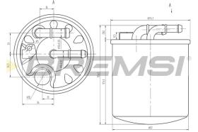 Bremsi FE0384 - FILTRO DE COMBUSTIBLE | FUEL FILTER