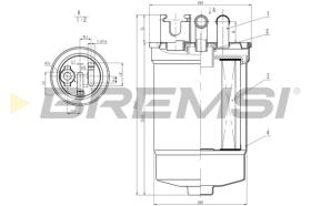Bremsi FE0386 - FILTRO DE COMBUSTIBLE | FUEL FILTER