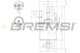 Bremsi FE0392 - FILTRO DE COMBUSTIBLE | FUEL FILTER